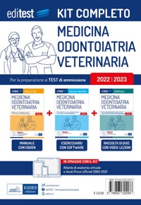 copertina di EdiTest kit completo - Medicina, odontoiatria, veterinaria 2022 / 2023 - Teoria, ...