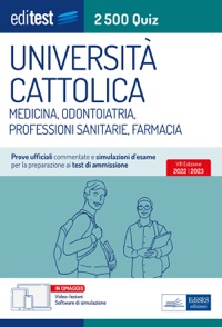 copertina di EdiTest - Università Cattolica - Medicina, odontoiatria, professioni sanitarie - ...