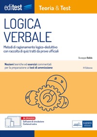 copertina di EdiTest Logica verbale - Teoria e Test - Metodi di ragionamento logico - deduttivo ...