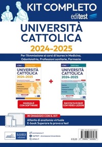 copertina di EdiTest - Kit Completo Università Cattolica 2024 / 2025 - Medicina, Odontoiatria, ...