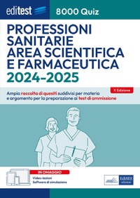 copertina di EdiTest - 8000 Quiz Professioni Sanitarie Area Scientifica e Farmaceutica 2024 / ...