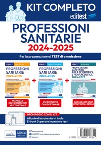 copertina di EdiTest Kit completo Professioni Sanitarie 2024 / 2025 - Teoria + Esercizi e verifiche ...