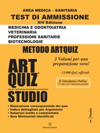 copertina di ArtQuiz Studio  XIV Edizione A.A. 2022 / 2023  Test di ammissione per Medicina , ...