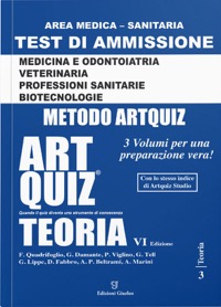 copertina di ArtQuiz Teoria 2021 - Per i test di ammissione a Medicina Odontoiatria - Veterinaria ...