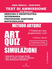 copertina di ArtQuiz Simulazioni  XIV Edizione A.A. 2022 / 2023  Test di ammissione per Medicina ...