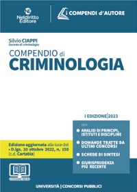 copertina di Compendio di Criminologia