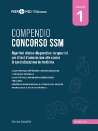 copertina di Peer4Med - Compendio Concorso SSM. Algoritmi clinico - diagnostico - terapeutici ...