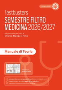 copertina di Testbusters Semestre Filtro Medicina 2026 / 2027 - Manuale di Teoria 