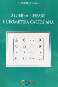 copertina di Algebra lineare e geometria cartesiana