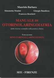 copertina di Manuale di otorinolaringoiatria - Dalla ricerca scientifica alla pratica clinica ...