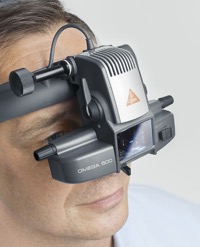 copertina di OFTALMOSCOPIO INDIRETTO BINOCULARE a caschetto HEINE OMEGA® 500 - Qualità con illuminazione ...