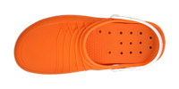 copertina di Zoccolo ospedaliero modello Clog - unisex tg 37/38 Arancio e Bianco
