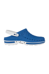 copertina di Zoccolo ospedaliero modello Clog - unisex tg 36/37 Blu Medio e Bianco