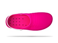 copertina di Zoccolo ospedaliero modello Clog - unisex tg 38/39 Fucsia e Bianco