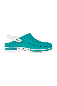 copertina di Zoccolo ospedaliero modello Clog - unisex tg 39/40 Verde e Bianco