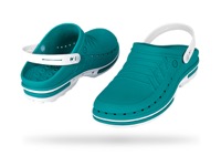 copertina di Zoccolo ospedaliero modello Clog - unisex tg 39/40 Verde e Bianco