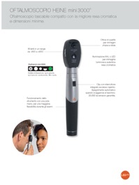 copertina di Set Mini 3000 LED con: Oftalmoscopio mini 3000 LED, Otoscopio mini 3000 LED a F.O., ...