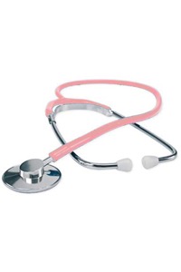 copertina di Fonendoscopio con testa piatta in alluminio Rosa chiaro