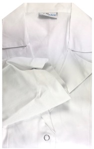 copertina di CAMICE MEDICO DONNA BIANCO CLIP ( bottoni a pressione )  tg 56 Bianco