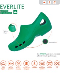 copertina di Zoccolo ospedaliero modello Everlite - unisex tg 38 Verde