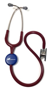 copertina di ID Tag per Stetofonendoscopio - Targhetta Identificativa con Nome Scrivibile .  Ideale ... Rossa