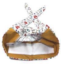 copertina di Bandana Medica Fantasia - Cuffia Unisex in Cotone con bottoni per mascherina Bianca  Fantasia Medical