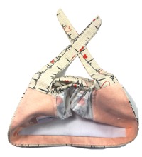 copertina di Bandana Medica Fantasia - Cuffia Unisex in Cotone con bottoni per mascherina Beige Fantasia Ecg