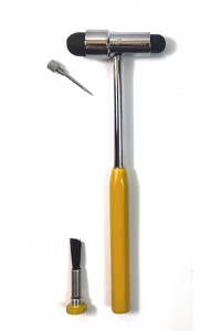 copertina di Martelletto Neurologico di Buck con manico in acciaio  Manico Giallo