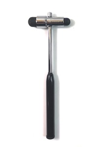 copertina di Martelletto Neurologico di Buck con manico in acciaio, ago e spazzola Manico Nero