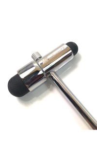 copertina di Martelletto Neurologico di Buck con manico in acciaio, ago e spazzola Manico Rosso