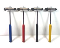 copertina di Martelletto Neurologico di Buck con manico in acciaio, ago e spazzola Manico Rosso