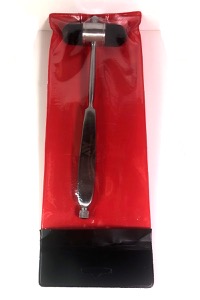 copertina di Martelletto Neurologico Dejerine in Acciaio Inox - con Spazzola e Punta Algesimetrica