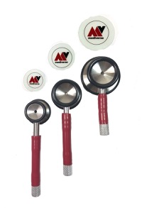 copertina di Stetoscopio Switch a 3 Campane intercambiabili - Adulto , Pediatrico , Infant . Amaranto