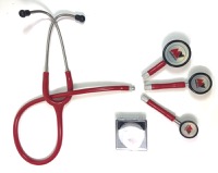 copertina di Stetoscopio Switch a 3 Campane intercambiabili - Adulto , Pediatrico , Infant . Amaranto