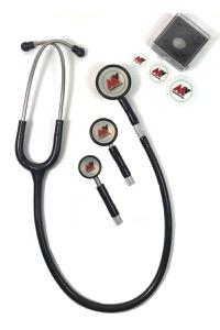 copertina di Stetoscopio Switch a 3 Campane intercambiabili - Adulto , Pediatrico , Infant . Nero