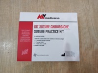 copertina di Fare Pratica con le Suture - Kit Completo di Mattonella, 8 fili assortiti, 6 strumenti ...