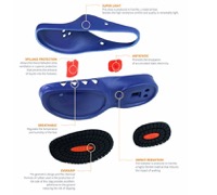 copertina di Zoccolo ospedaliero modello Nube - unisex tg 35 Blu Navy