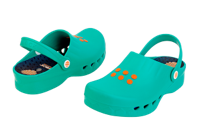 copertina di Zoccolo ospedaliero modello Nube - unisex tg 44 Verde