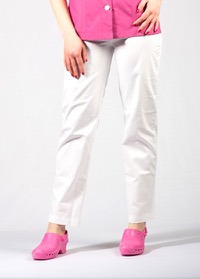 copertina di Pantalone per divisa ( tuta ) ospedaliera tg 42 Bianco