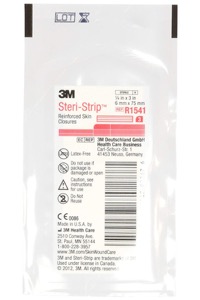 copertina di 3M™ Steri - Strip™ - Nastro per sutura cutanea rinforzato tg 1 bustina, ciascuna da 3 strisce 6 x 75 mm