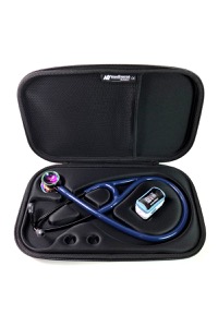 copertina di Stetobox+ . Custodia Rigida Premium per Stetoscopio - Universale. Ideale per Cardiologici ... Grigio Siderale