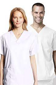 copertina di TUTA / Divisa ( completo ospedaliero / sala operatoria ) casacca manica corta e pantalone ... tg 38 Bianca