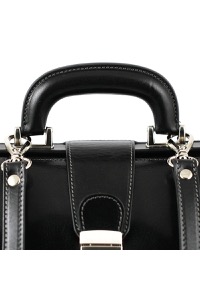 copertina di Borsa da medico in pelle  modello Uffizi NERO