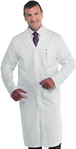 copertina di Camice medico uomo colore bianco  tg 50 Bianco