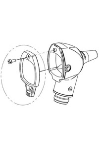 copertina di Finestra a lente per otoscopi mini 3000 a led e fibre ottiche ( F.O. ) 
